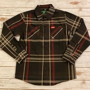 DIXXON Youth Heymarket Button Down Long Sleeve Flannel Medium